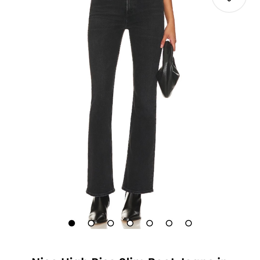 Agolde Black Flare Jeans
